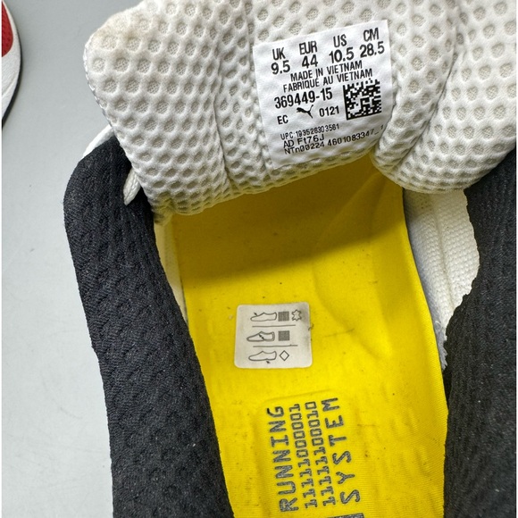 Puma RS-X Toys Classic Comfort White Black Red Yellow 36944915 Men Size 10.5 - Picture 6 of 6